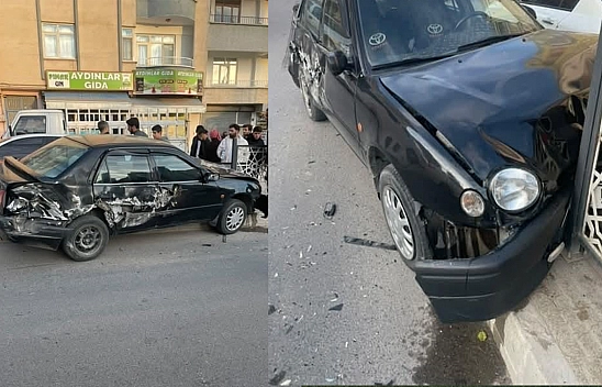 Elazığ'da maddi hasarlı kaza