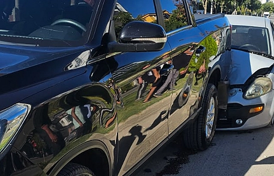 Elazığ'da maddi hasarlı kaza