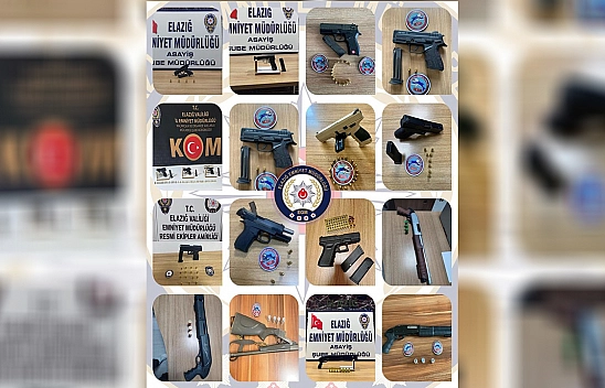 Elazığ'da mart ayında ruhsatsız silah taşıyan 35 kişi yakalandı