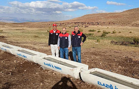 Elazığ'da Mera Islah Projesi kapsamında 30 beton sıvat tamamlandı