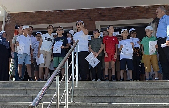 Elazığ'da Mescid-i Aksa Kur'an kursundan coşkulu kapanış