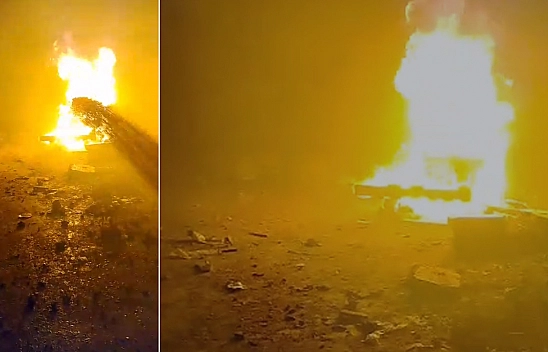 Elazığ'da Metruk Binada Korkutan Yangın