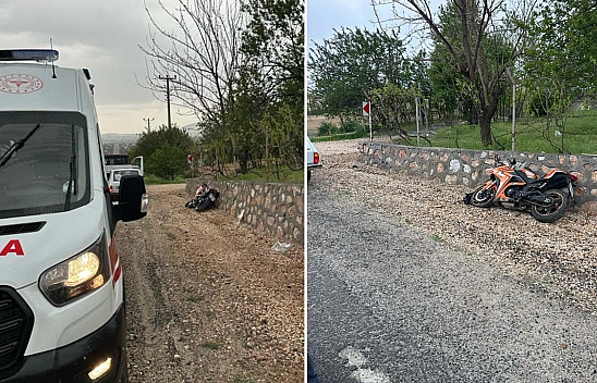 Elazığ'da motosiklet kazası!
