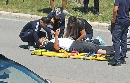 Elazığ'da motosiklet kazası!