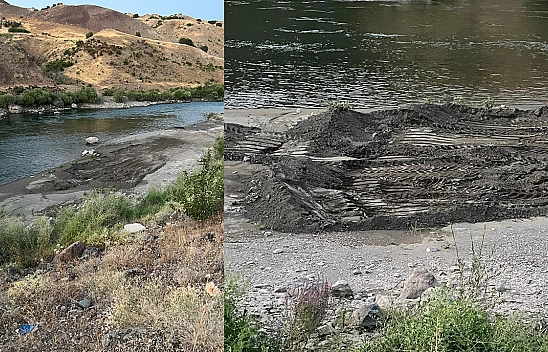 Elazığ'da Murat Nehri kıyısının  tahrip edilmesine vatandaşlardan tepki