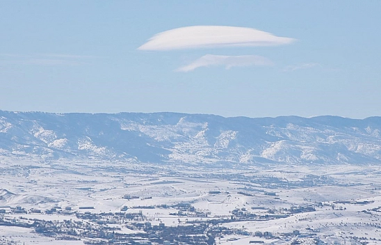 Elazığ'da nadir görülen mercek bulutları görsel şölen yarattı