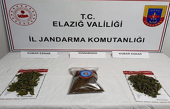 Elazığ'da narkotik operasyonu: 3 şüpheli tutuklandı
