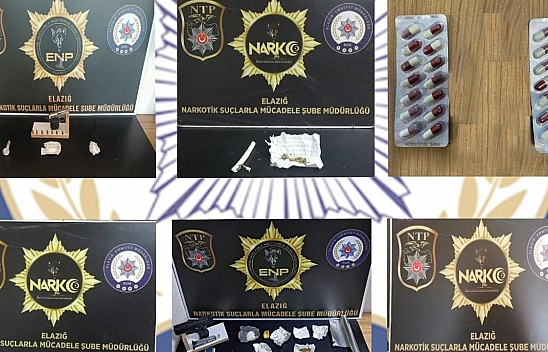 Elazığ'da Narkotik Operasyonunda 12 Şüpheli Gözaltına Alındı