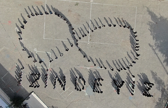 Elazığ'da Öğrencilerden 10 Kasım'da  'İzindeyiz' Koreografisi