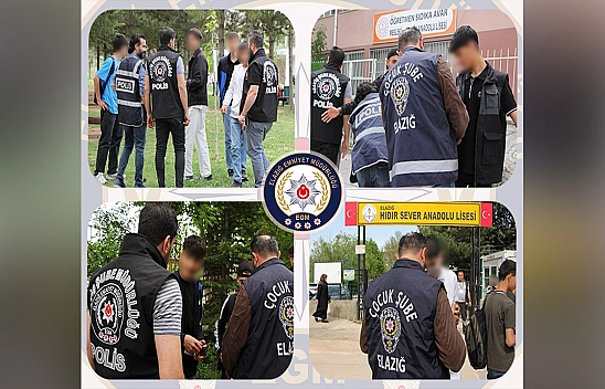 Elazığ'da okul önü denetimi