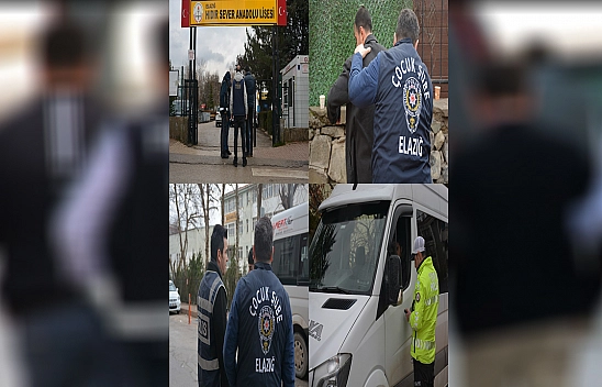 Elazığ'da Okul Önü Denetimleri Sürüyor