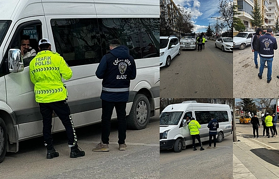 Elazığ'da Okul Önü Denetimleri Hız Kesmeden Devam Ediyor