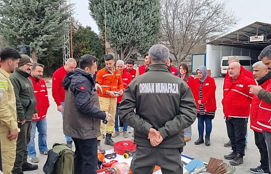 Elazığ'da orman yangınlarına müdahale eğitimi