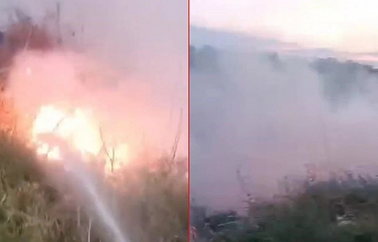 Elazığ'da Otluk Alanda Korkutan Yangın