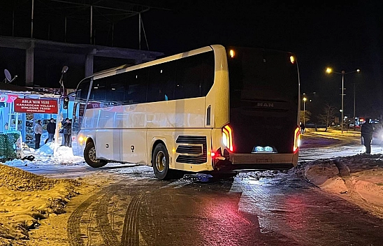 Elazığ'da otobüs facianın eşiğinden döndü