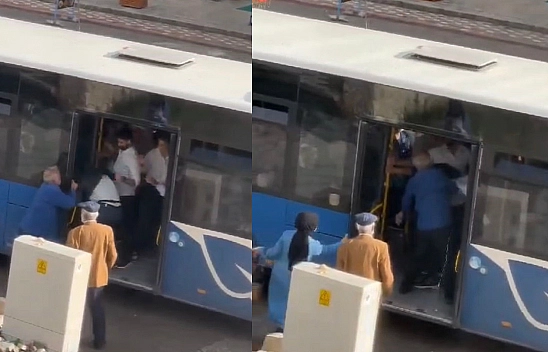 Elazığ'da Otobüste Kavgaya Tutuştular