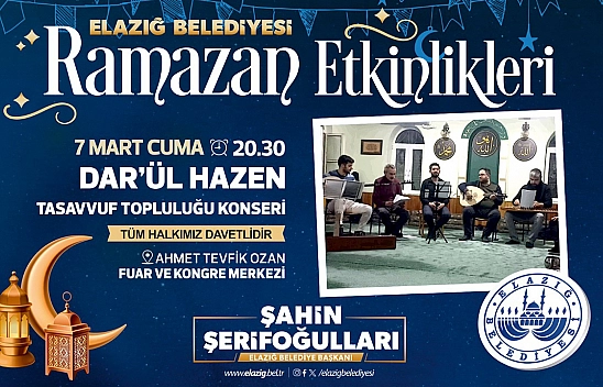 Elazığ'da Ramazan Ayı etkinlikleri hız kesmeden devam ediyor