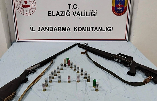 Elazığ'da Ruhsatsız Silah  Operasyonu Düzenlendi