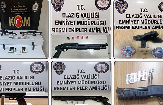 Elazığ'da Ruhsatsız Silah Operasyonu