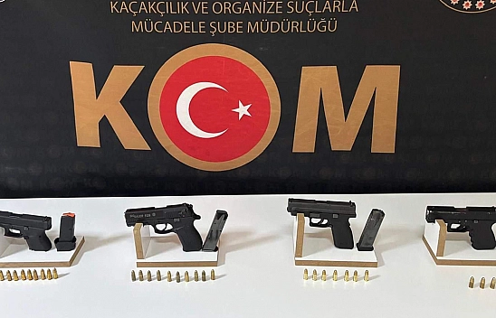 Elazığ'da ruhsatsız tabanca operasyonu