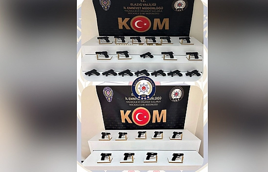 Elazığ'da silah ticaretine darbe: 28 ruhsatsız tabanca ele geçirildi