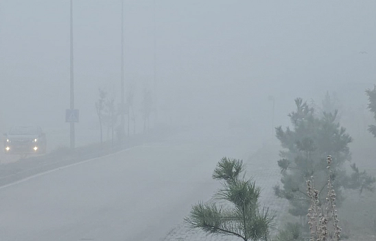 Elazığ'da sis alarmı: Yüksek kesimler gözden kayboldu