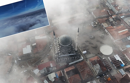 Elazığ'da sis manzarası büyüledi