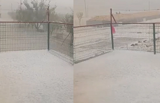 Elazığ'da soğuğun sebebi belli oldu: Şahinkaya'da dolu yağdı