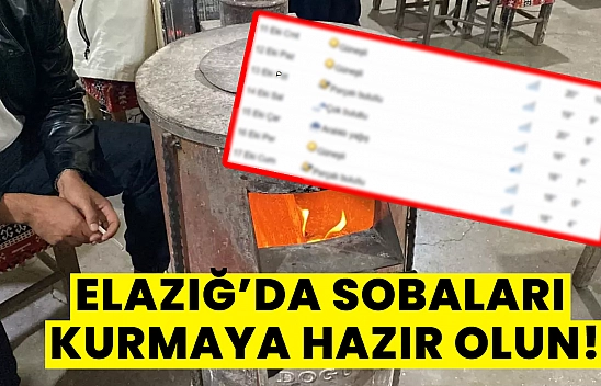 Elazığ'da soğuklar kendini bu tarihte iyice hissettirecek! Sıcaklıklar 4 derecelere düşecek… Sobaları kurmaya hazırlanın