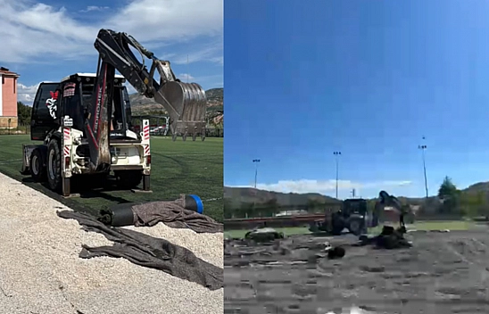 Elazığ'da spor sahaları yenileniyor