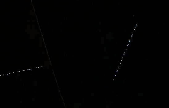 Elazığ'da Starlink uyduları görüntülendi