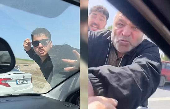 Elazığ'da sürücünün saldırıya uğradığı anlar kamerada