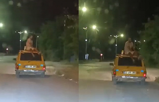 Elazığ'da tehlikeli yolculuk