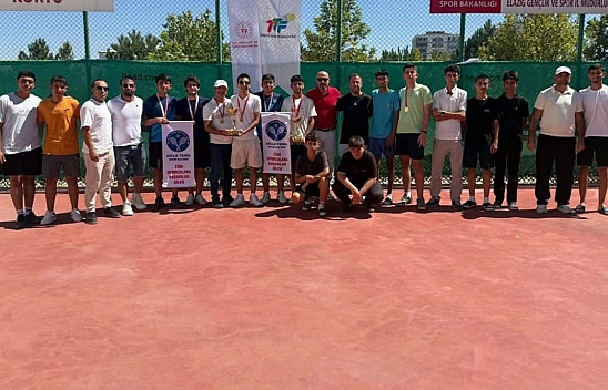 Elazığ'da tenis heyecanı sona erdi