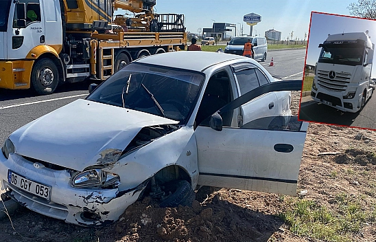 Elazığ'da tır ile otomobil kazaya karıştı