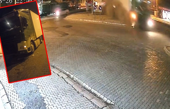 Elazığ'da tırın freni boşaldı: Sürücü faciayı önledi