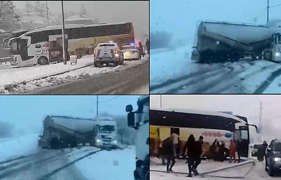 Elazığ'da trafik felç oldu: Her yerde kaza!