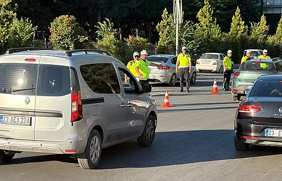 Elazığ'da trafik güvenliği için sıkı denetim
