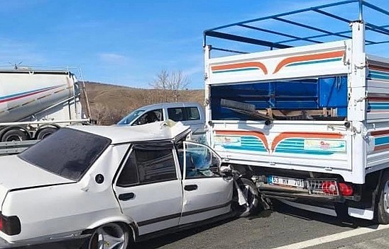 Elazığ'da trafik kazası: 2 yaralı
