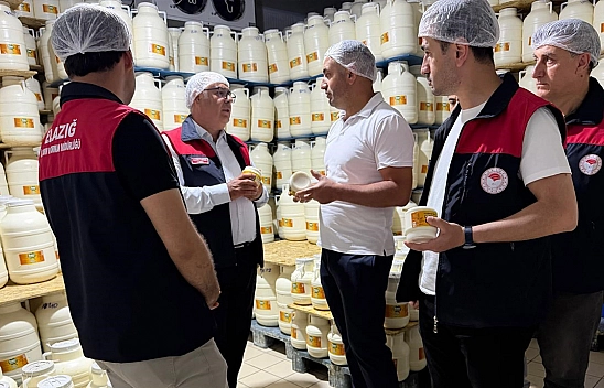 Elazığ'da tulum peyniri tesislerine hijyen denetimi