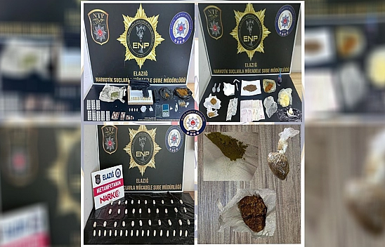 Elazığ'da uyuşturucu operasyonu: 12 tutuklama