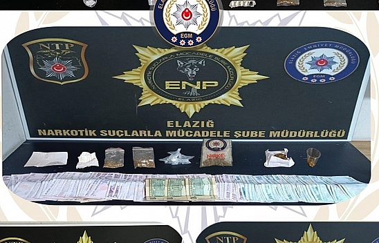 Elazığ'da uyuşturucu operasyonu: 11 tutuklama