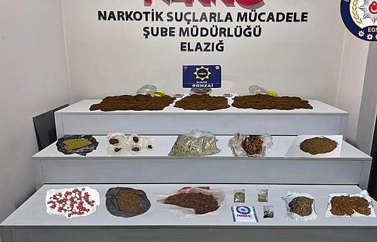 Elazığ'da uyuşturucu operasyonu: 5 şüpheli tutuklandı