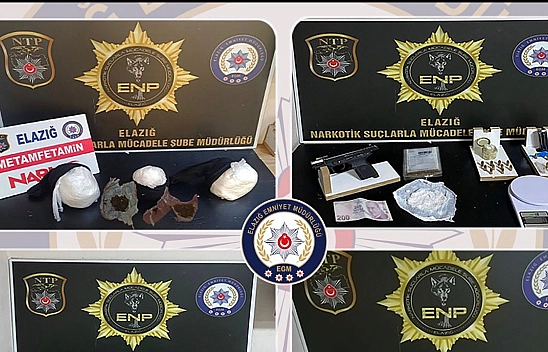 Elazığ'da uyuşturucu operasyonları: 24 gözaltı