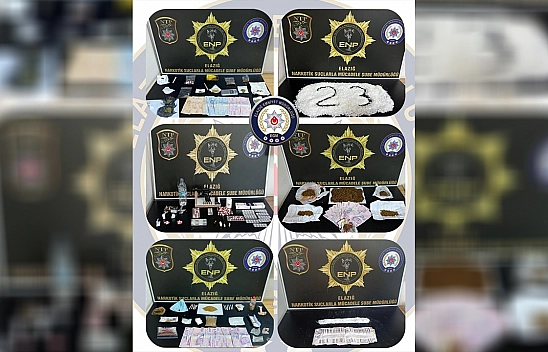 Elazığ'da uyuşturucuya geçit yok: 17 kişi tutuklandı