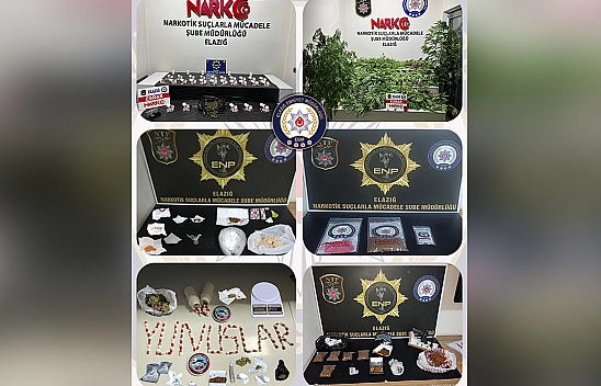 Elazığ'da uyuşturucuya geçit yok: 10 kişi tutuklandı