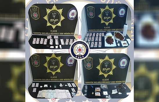 Elazığ'da uyuşturucuya son!