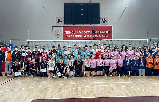 Elazığ'da voleybol müsabakaları sona erdi