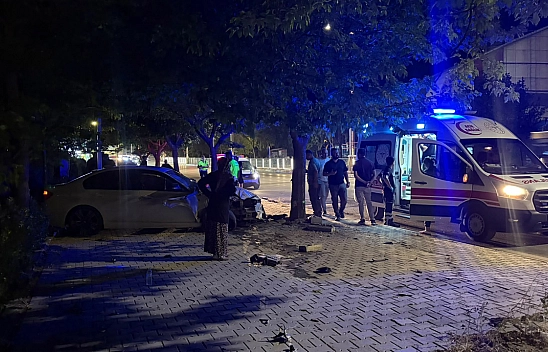 Elazığ'da yabancı uyruklu sürücü direksiyon hakimiyetini kaybetti: 1 yaralı