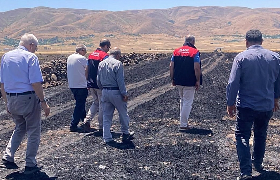 Elazığ'da yangın felaketi: 300 dönüm alan etkilendi